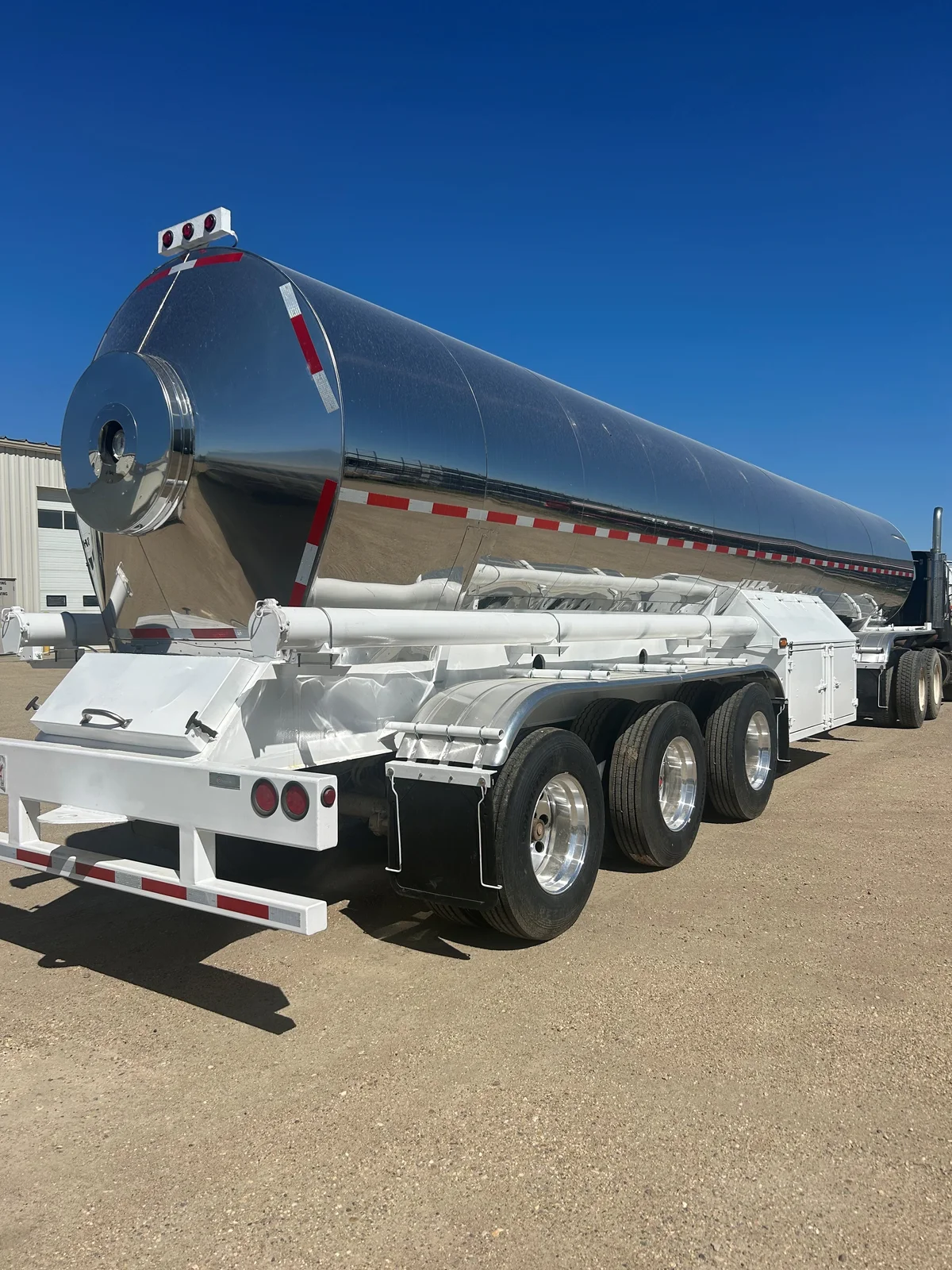Tank trailer re-skinned with annealed stainless steel