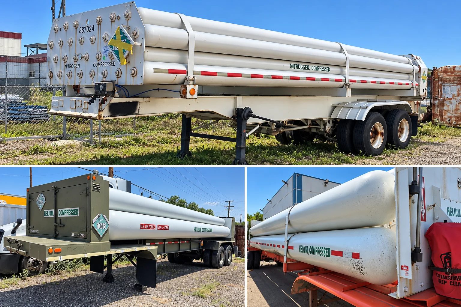 Tube trailers serviced by Micron Industries